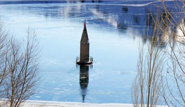 Donan barajda su çekildi cami minaresi ortaya çıktı