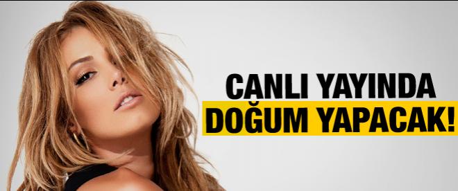 Canlı yayında doğum yapacak