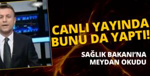 Canlı yayında bunu da yaptırdı