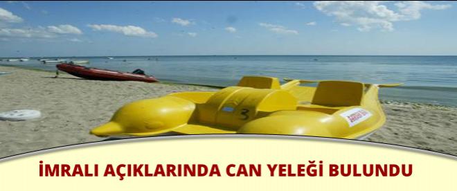 İmralı adası açıklarında can yeleği bulundu