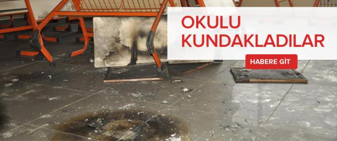 Okul kundaklandı