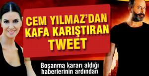 Cem Yılmazdan kafa karıştıran tweet