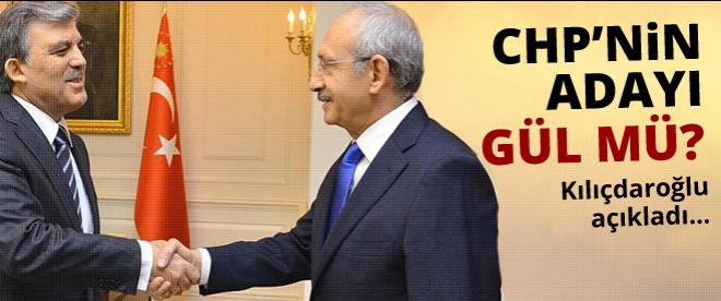 Kılıçdaroğlu açıkladı: CHPnin adayı Gül mü olacak?