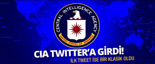 CIA resmen twitterda!