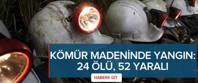 Çinde kömür madeninde yangın