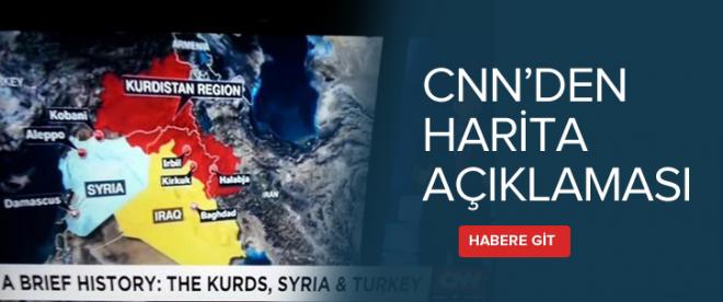 CNNden Kürdistan Haritası Açıklaması: Hata Yok