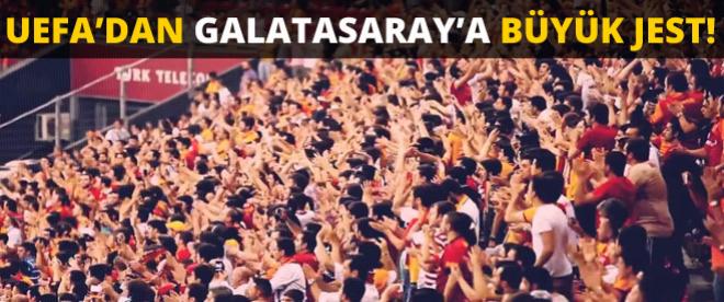 UEFAdan Galatasaraya büyük jest!