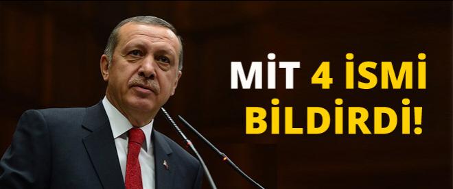 MİT savcılığa 4 ismi bildirdi!