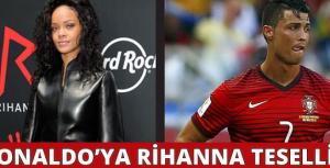 Ronaldonun gözyaşlarına Rihanna dayanamadı!