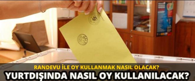 Yurtdışında nasıl oy kullanılacak?