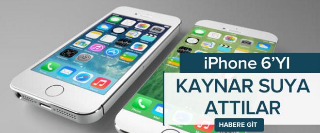 Iphone 6 kaynar suya atıldı, ya sonra...