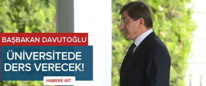 Üniversitelilere ilk ders Davutoğlundan!