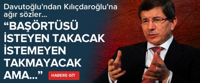 Davutoğlundan Kılıçdaroğluna ağır sözler