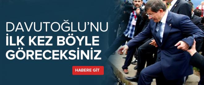 Davutoğlunu ilk kez böyle göreceksiniz