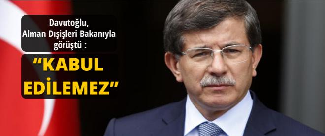 Davutoğlu, Alman Dışişleri Bakanıyla görüştü