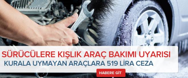 Sürücülere kışlık araç bakımı uyarısı