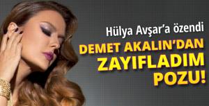 Demet Akalından zayıfladım pozu