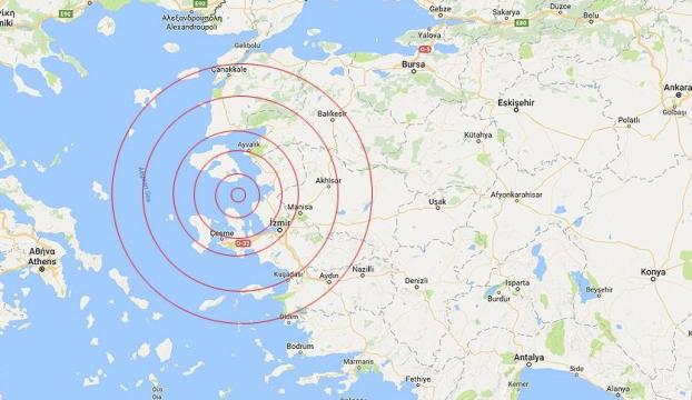 Ege Denizinde 12 saat içinde 35 deprem