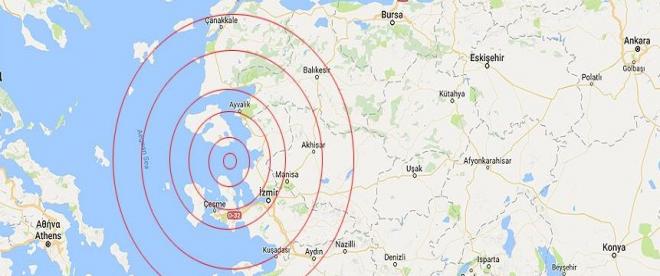 Ege Denizinde 12 saat içinde 35 deprem