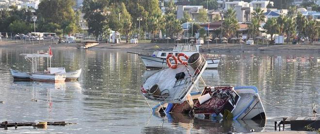 Deprem sonrası Bodrumda 10 santimetre tsunami oluştu