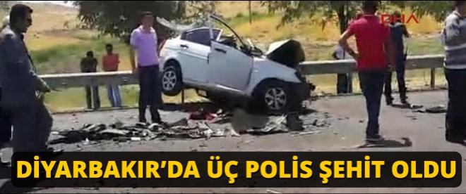 Diyarbakırda 3 polis şehit