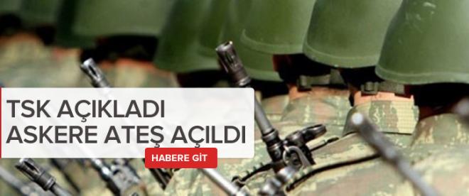 Askere ateş açıldı