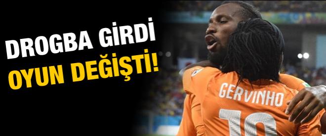 Drogba girdi oyun değişti!