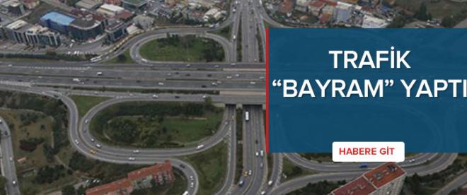 Trafik &quot;bayram&quot; yaptı