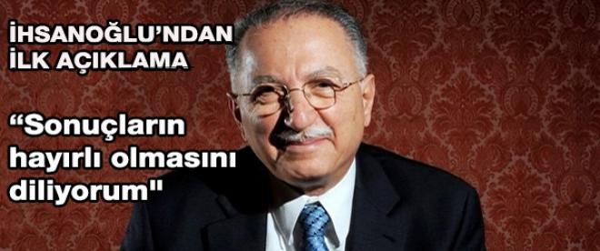 İhsanoğlunan ilk açıklama