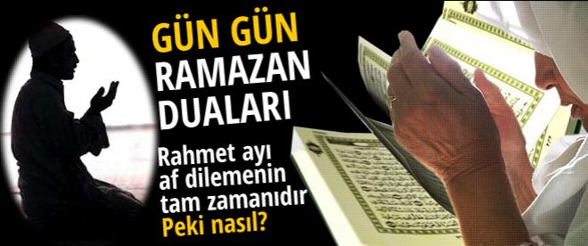 Gün gün Ramazan duaları