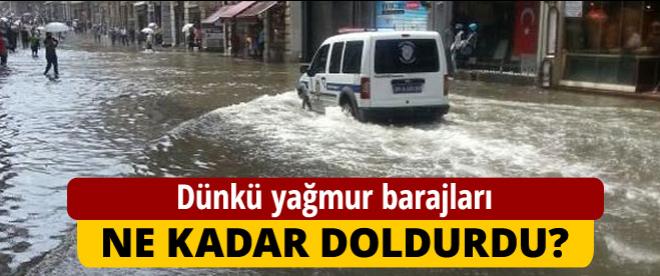 Dünkü yağmur barajları ne kadar doldurdu?