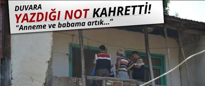 Duvara yazdığı not kahretti