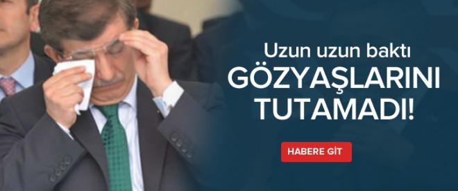 Davutoğlunun duygusal anları