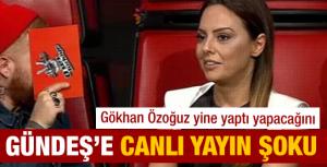 Ebru Gündeşe canlı yayın şoku