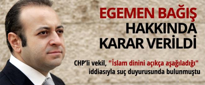 Egemen Bağış hakkında takipsizlik kararı