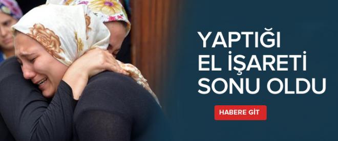 Yaptığı el işareti yüzünden öldürüldü