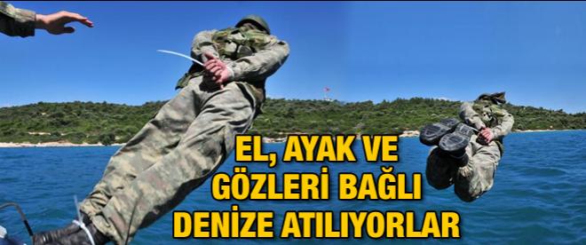 EL, AYAK VE GÖZLERİ BAĞLI DENİZE ATILIYORLAR