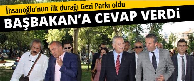 İhsanoğlundan Erdoğana cevap