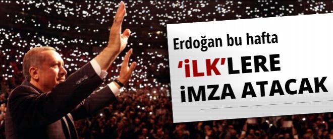 Erdoğan ilklere imza atacak