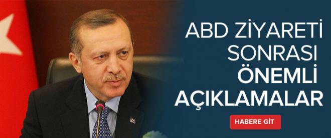 Erdoğandan, ABD dönüşü açıklamalar