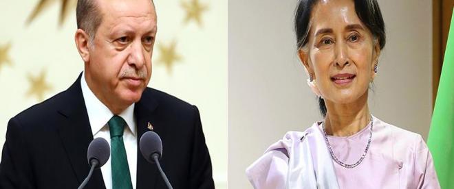 Cumhurbaşkanı Erdoğan, Myanmar lideriyle görüştü