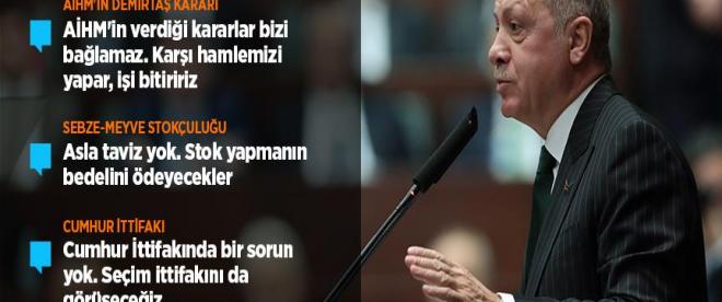 Cumhurbaşkanı Erdoğan: AİHMin verdiği kararlar bizi bağlamaz