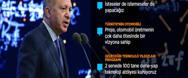 Cumhurbaşkanı Erdoğan: Türkiyenin otomobili için siparişleri almaya başladık