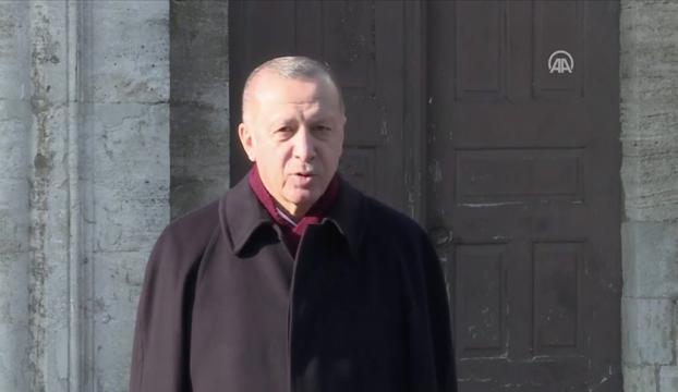 Cumhurbaşkanı Erdoğan cuma namazını Ayasofya-i Kebir Camiinde kıldı