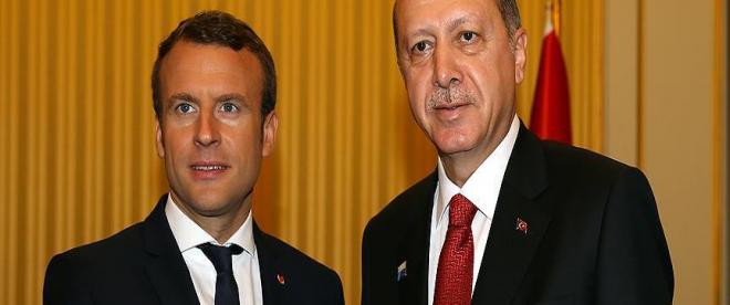 Erdoğan ile Macron görüştü