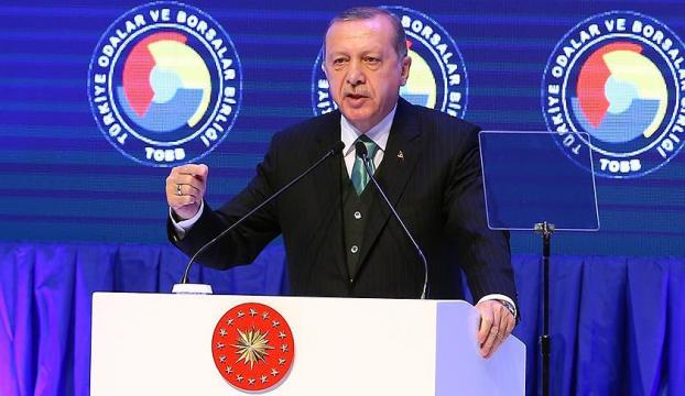 Cumhurbaşkanı Erdoğan: Yüzde 100 yerli otomobilimizi TOBB içerisinden çıkartalım