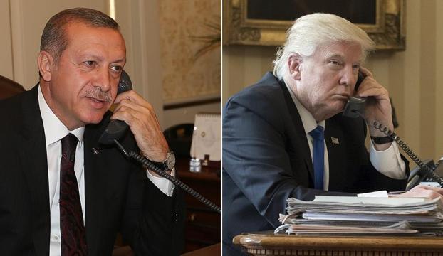 Erdoğan ve Trump telefonda Terörü görüştü