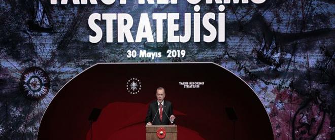 Cumhurbaşkanı Erdoğan yargı reformu stratejisi programında