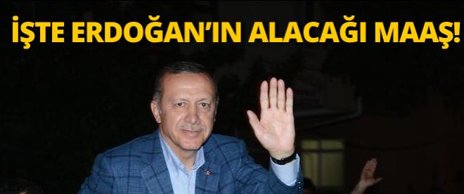 İşte Erdoğanın yeni maaşı