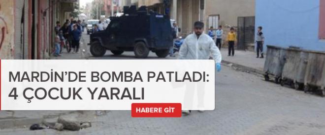 Mardinde bomba patladı: 4 çocuk yaralı